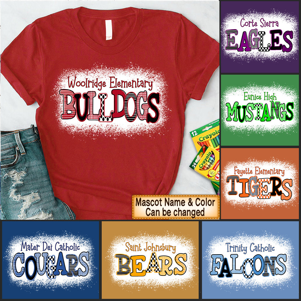 Personalized Shirt Mascot School, Custom School's Name Teacher Life Hk10 Trhn Vr2