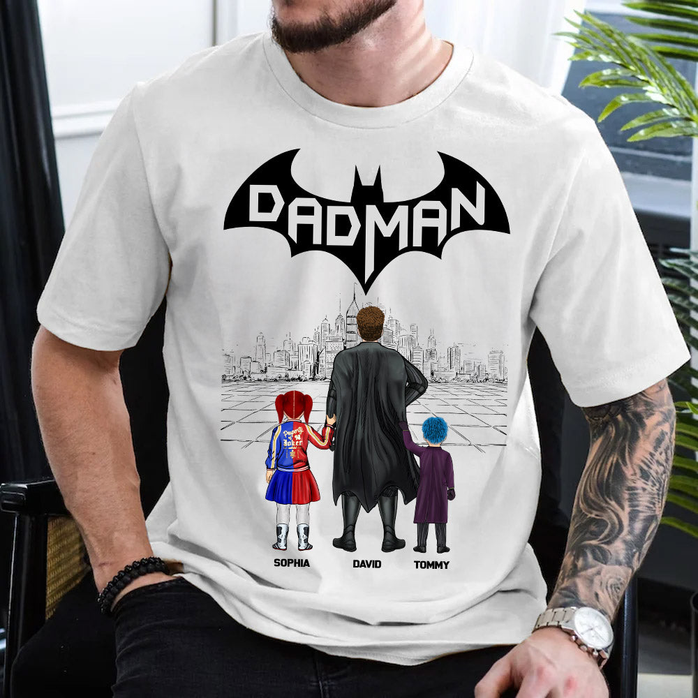 My Superhero Dadman, Gift For Father's Day, Personalized Shirt T1807 pt99