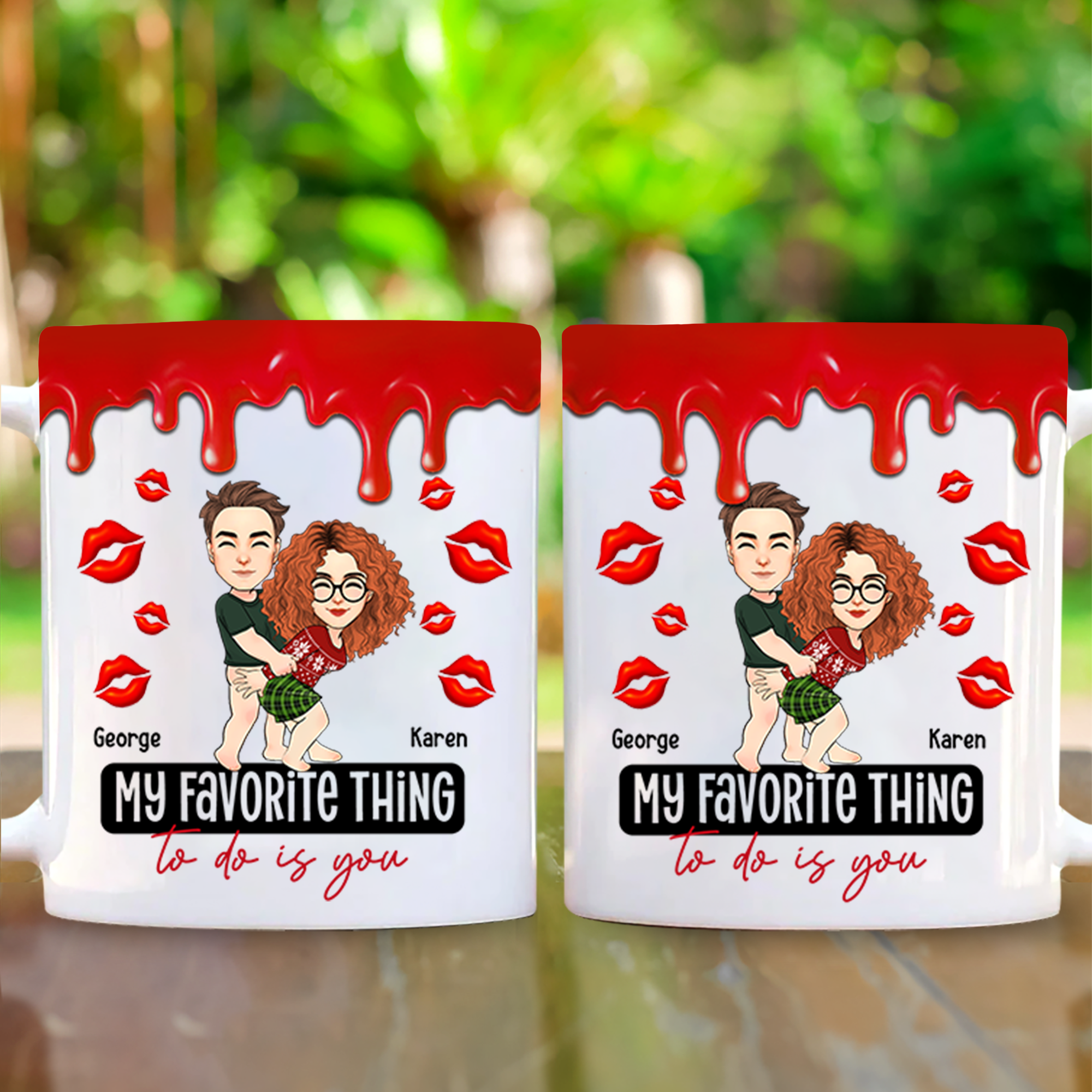 My Favorite Thing To Do Is You Personalized Mug ForCouple