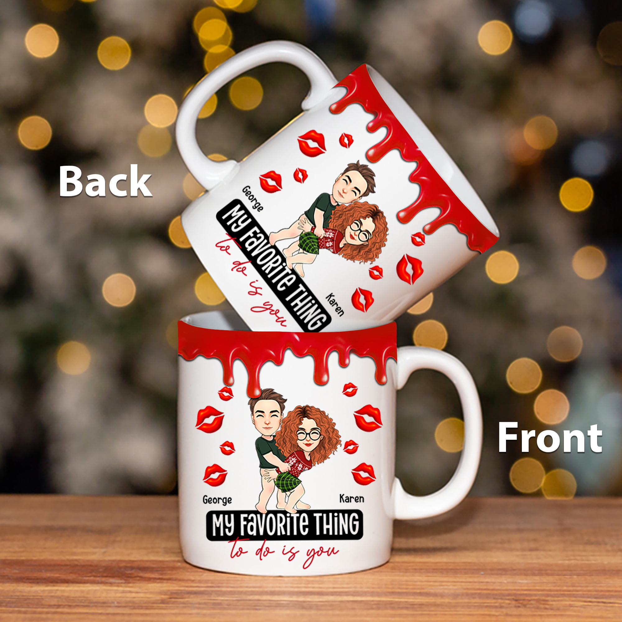My Favorite Thing To Do Is You Personalized Mug ForCouple