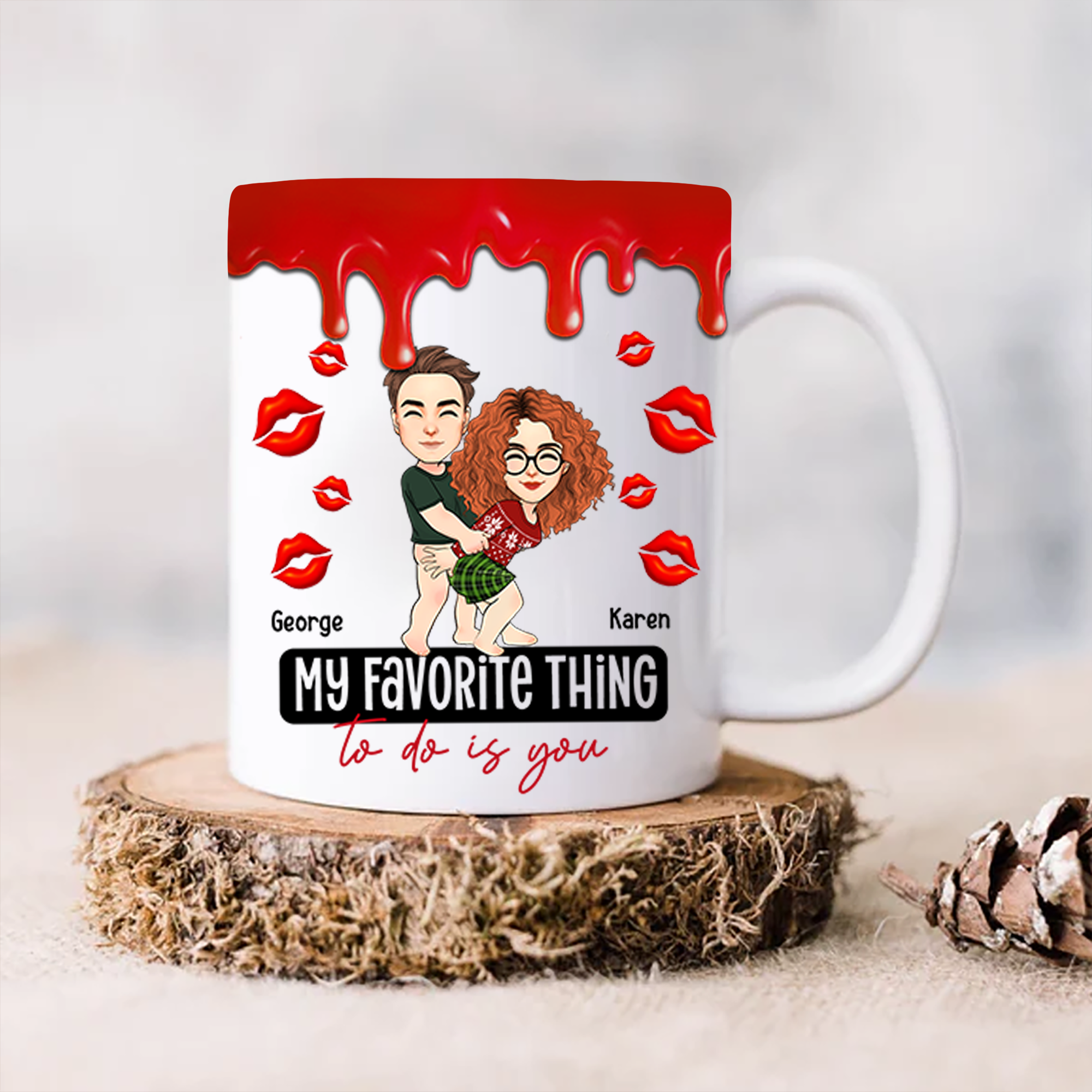 My Favorite Thing To Do Is You Personalized Mug ForCouple