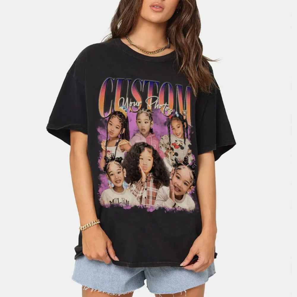 Retro Bootleg Shirt Custom Bootleg Rap Tee Custom Face Shirt