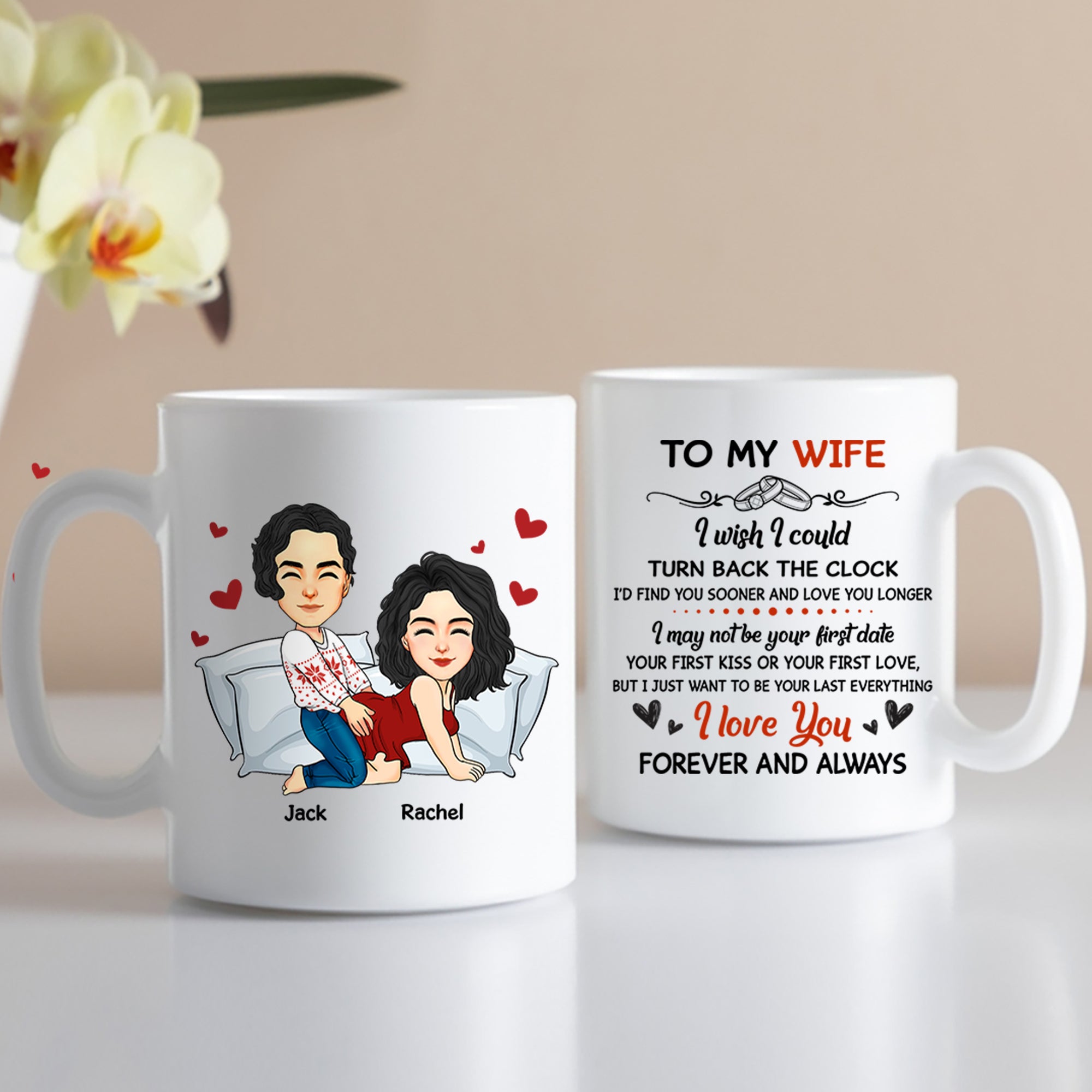 To My Husband I Wish I Could Turn Back the Clock Street - Personalized Mug For Couple Tu20
