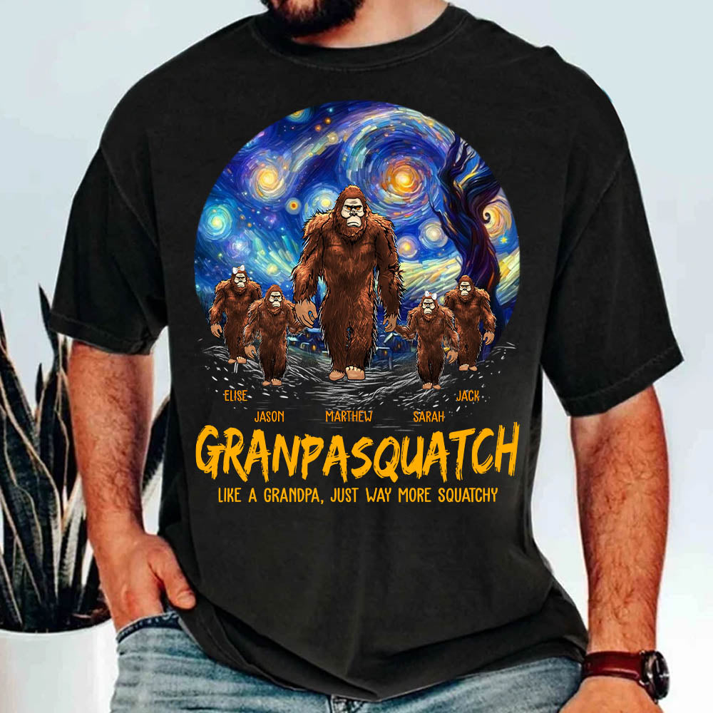 Grandpasquatch Personalized Shirt - Father's Day Gift For Family Members Vr2