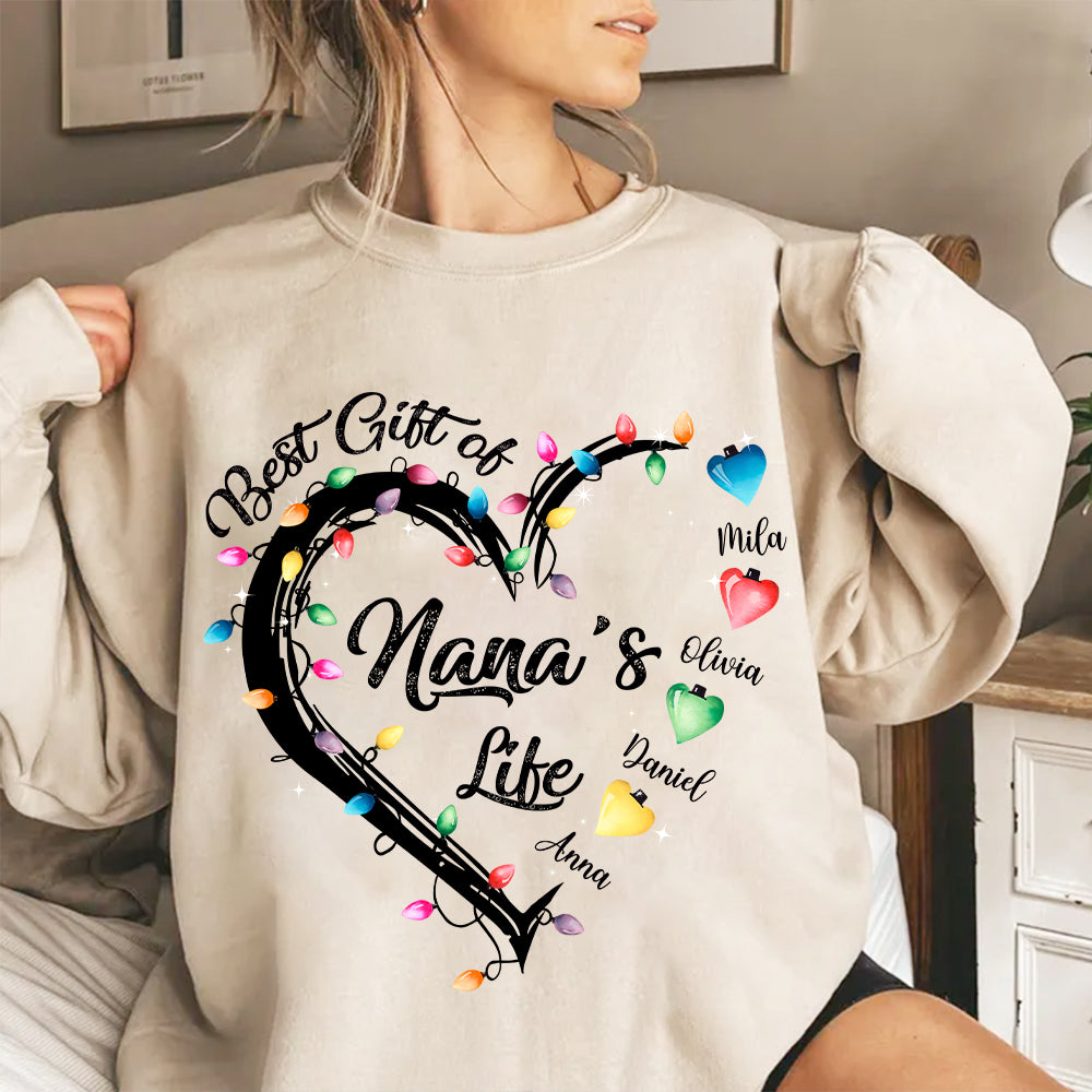 The Lights Of Nana's Life Personalized Shirts, Nickname And Names Can Be Changed Tu20