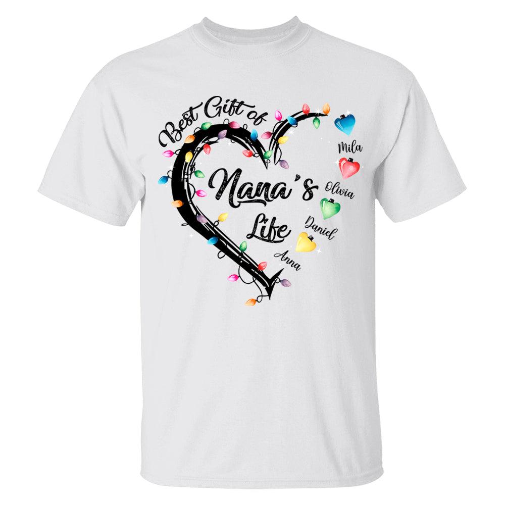 The Lights Of Nana's Life Personalized Shirts, Nickname And Names Can Be Changed Tu20
