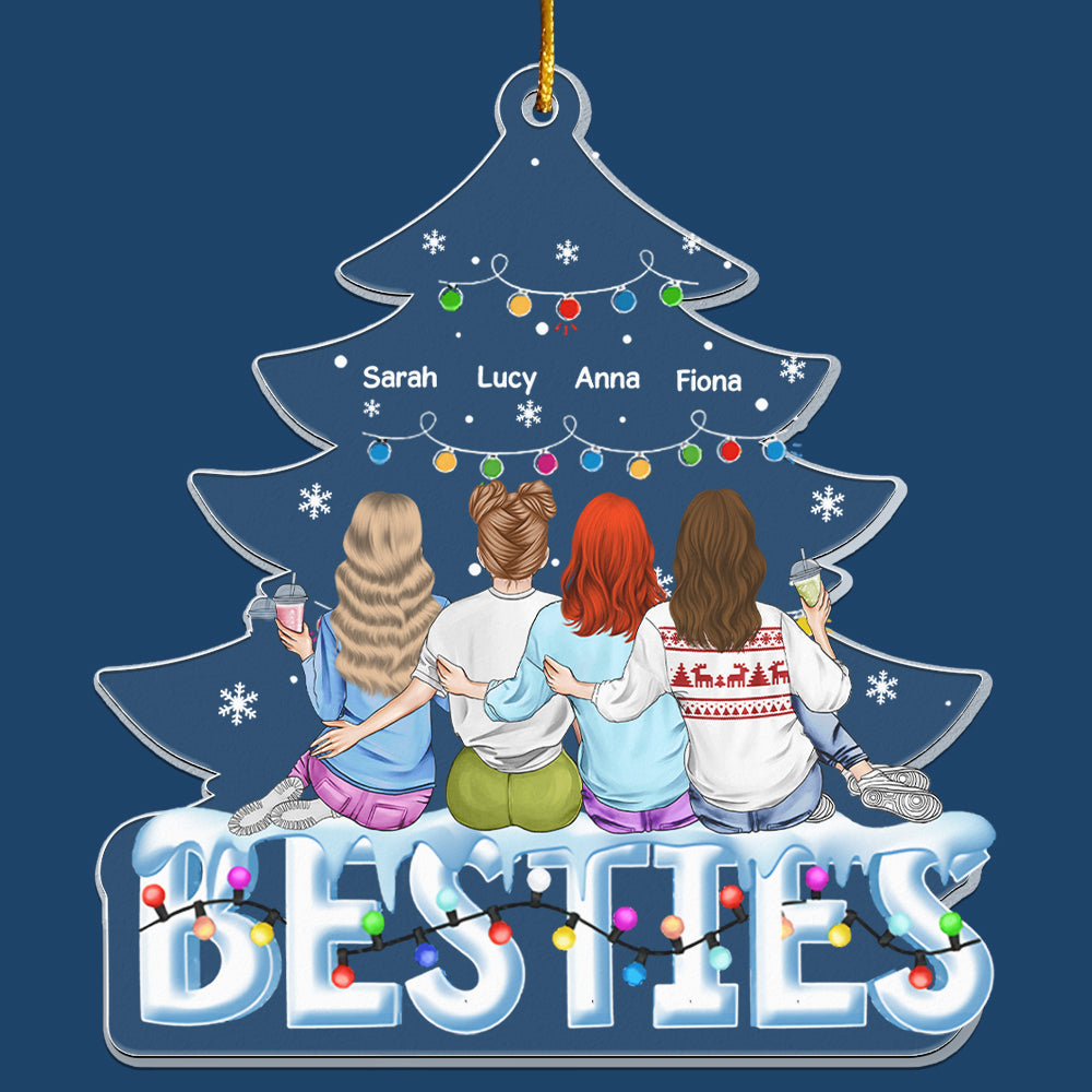 Besties Christmas Tree - Personalized Acrylic Ornament