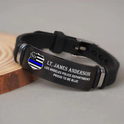 Personalized Police Bracelet, Custom Logo Name Bracelet For Police T1807