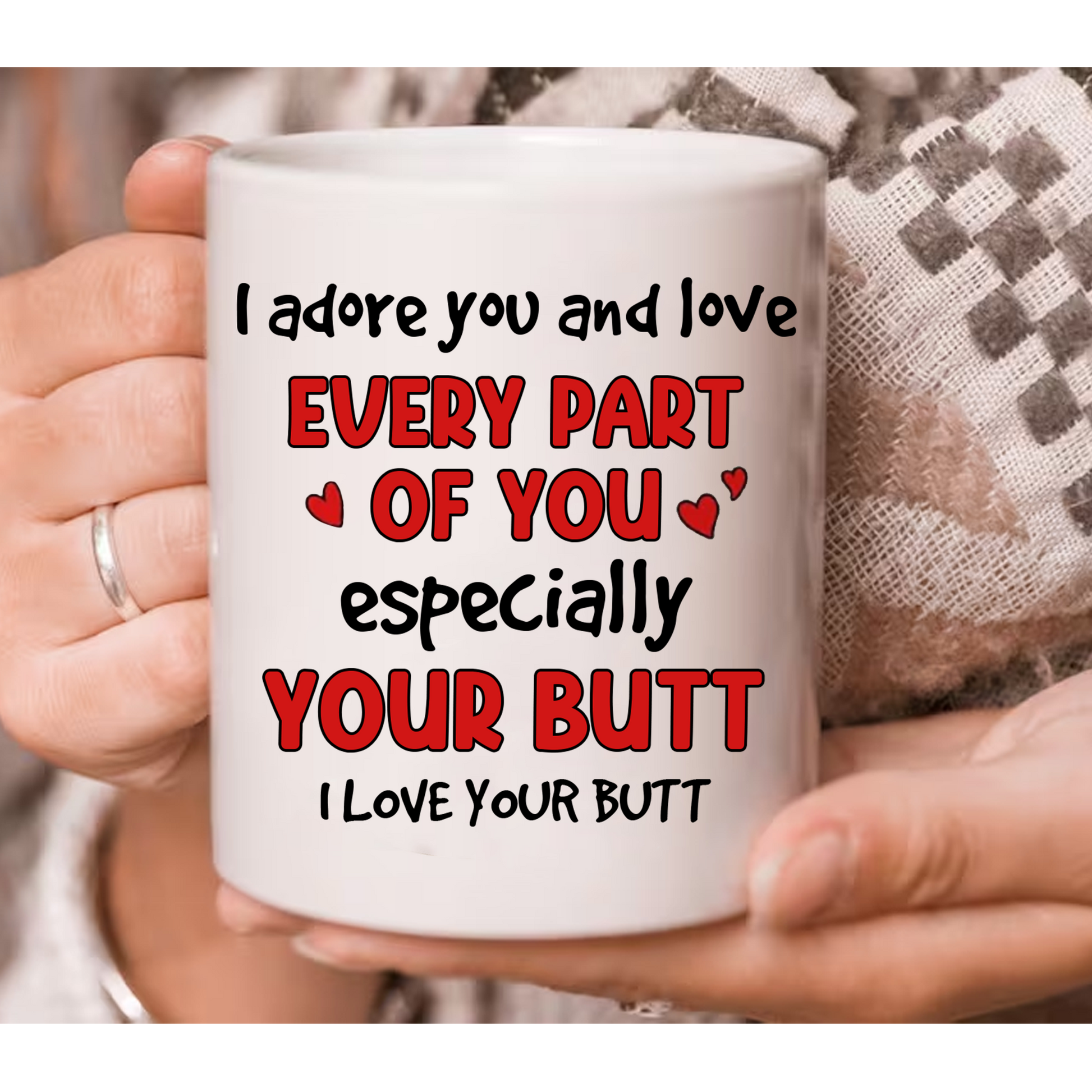 I Adore You, Couple Gift, Personalized Mug, Christmas Funny Couple Mug, Valentine's Gift Pa00