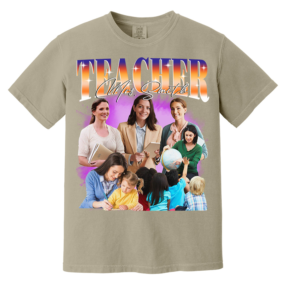 Custom Teacher Bootleg Shirt 90s Vintage Bootleg Custom Face Personalized T Shirt