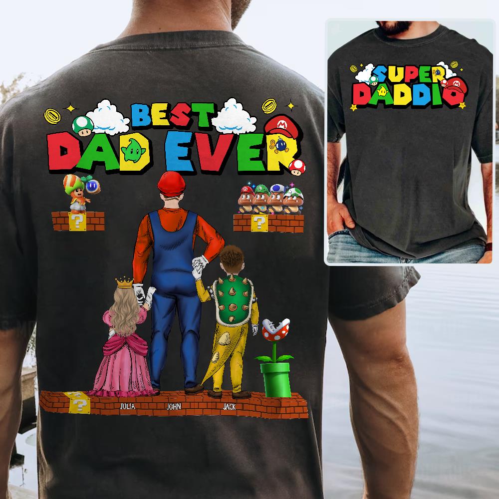 Personalized Super Daddio Shirt, Best Dad Ever Shirt, Father's Day Gift