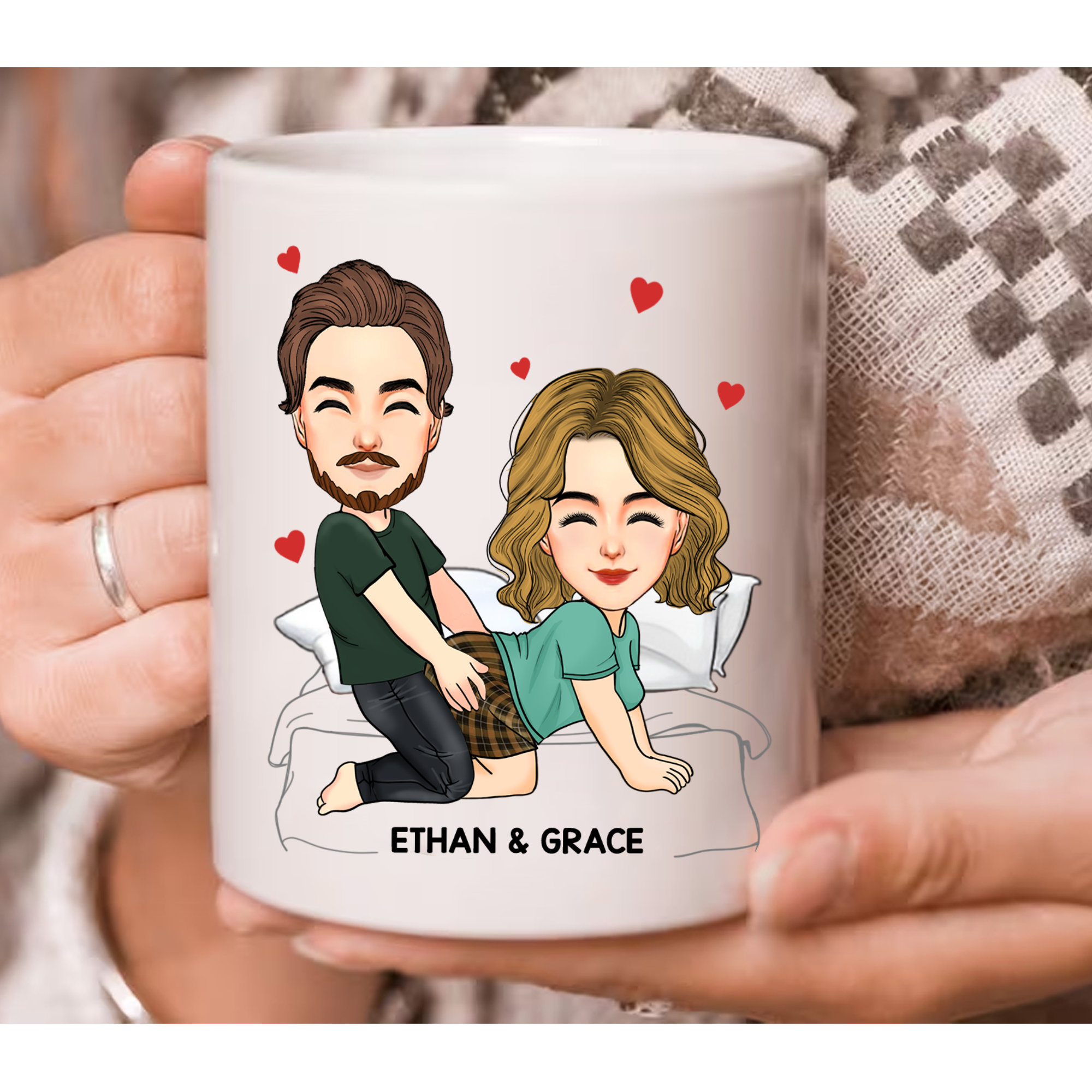 Thanks For All The Orgasms Keep That Shit Up  - Couple Personalized Custom Mug - Gift For Husband Wife, Anniversary Pa00