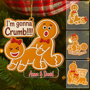 I'm Gonna Crumb Ornament, Gag Gift, White Elephant Gift, Gingerbread Ornament, Funny Christmas Decoration, Funny Adult Christmas Ornament For Couple