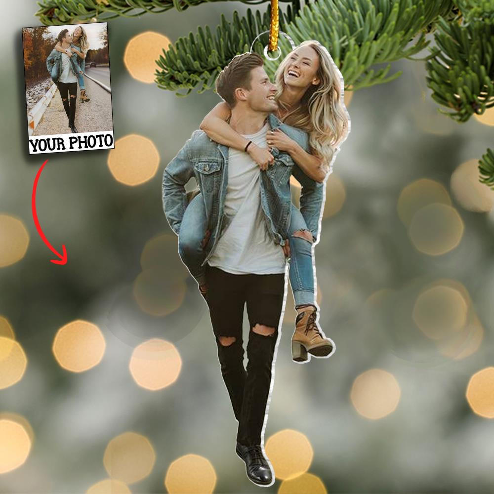Custom Photo You Are My Christmas Wish - Couple Personalized Custom Ornament - Acrylic Custom Shaped - Christmas Gift For Husband Wife, Anniversary