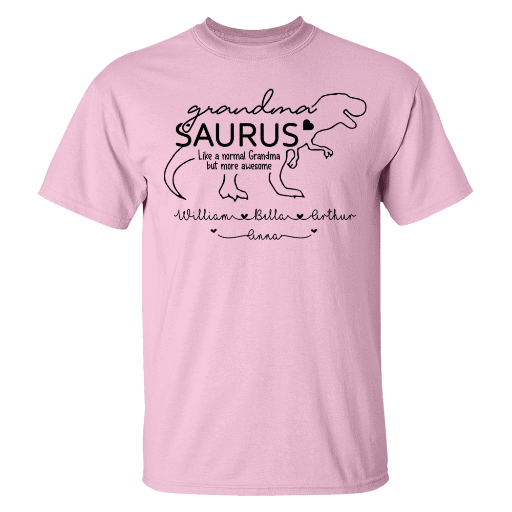 Personalized GrandmaSaurus Shirts - Custom Grandma With Grandkids Name - Mother's Day Gift