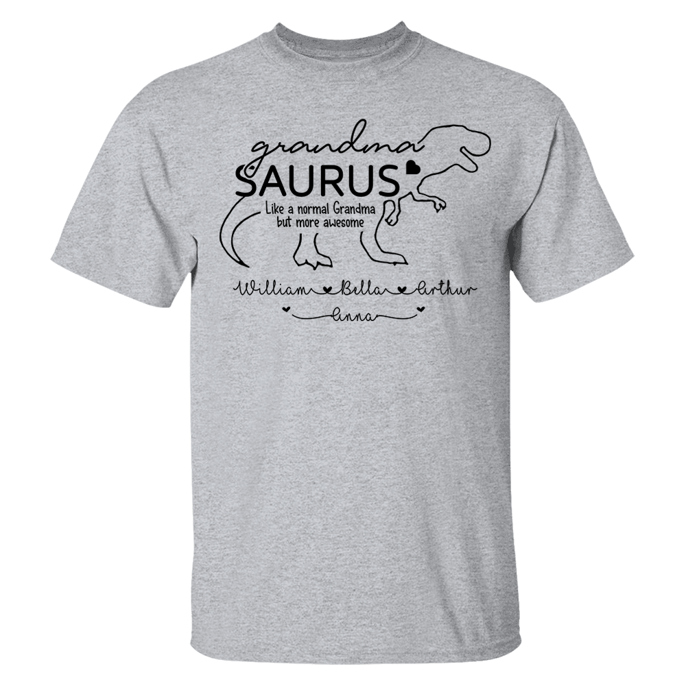Personalized GrandmaSaurus Shirts - Custom Grandma With Grandkids Name - Mother's Day Gift