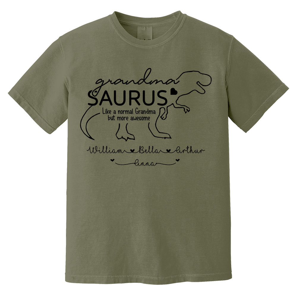 Personalized GrandmaSaurus Shirts - Custom Grandma With Grandkids Name - Mother's Day Gift