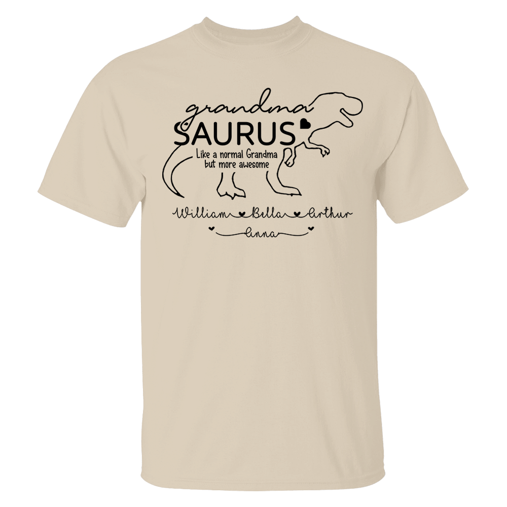 Personalized GrandmaSaurus Shirts - Custom Grandma With Grandkids Name - Mother's Day Gift