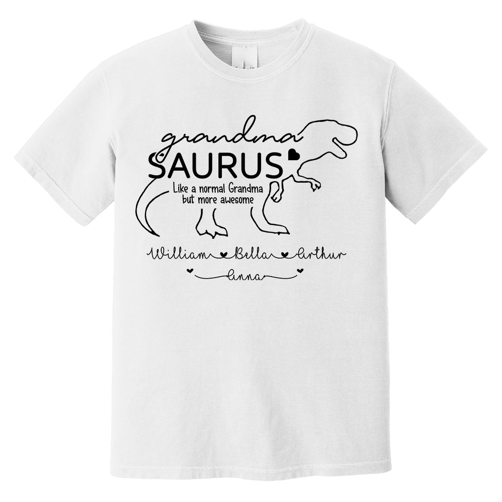 Personalized GrandmaSaurus Shirts - Custom Grandma With Grandkids Name - Mother's Day Gift