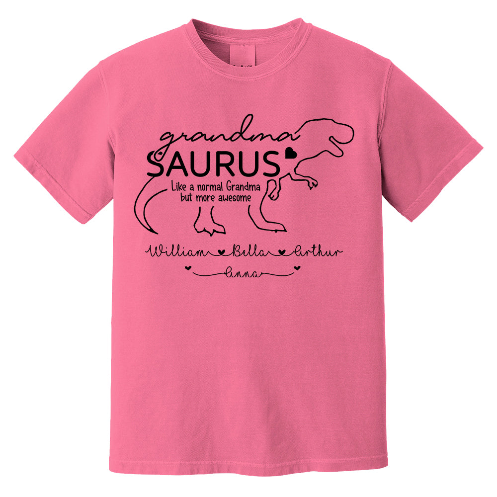 Personalized GrandmaSaurus Shirts - Custom Grandma With Grandkids Name - Mother's Day Gift