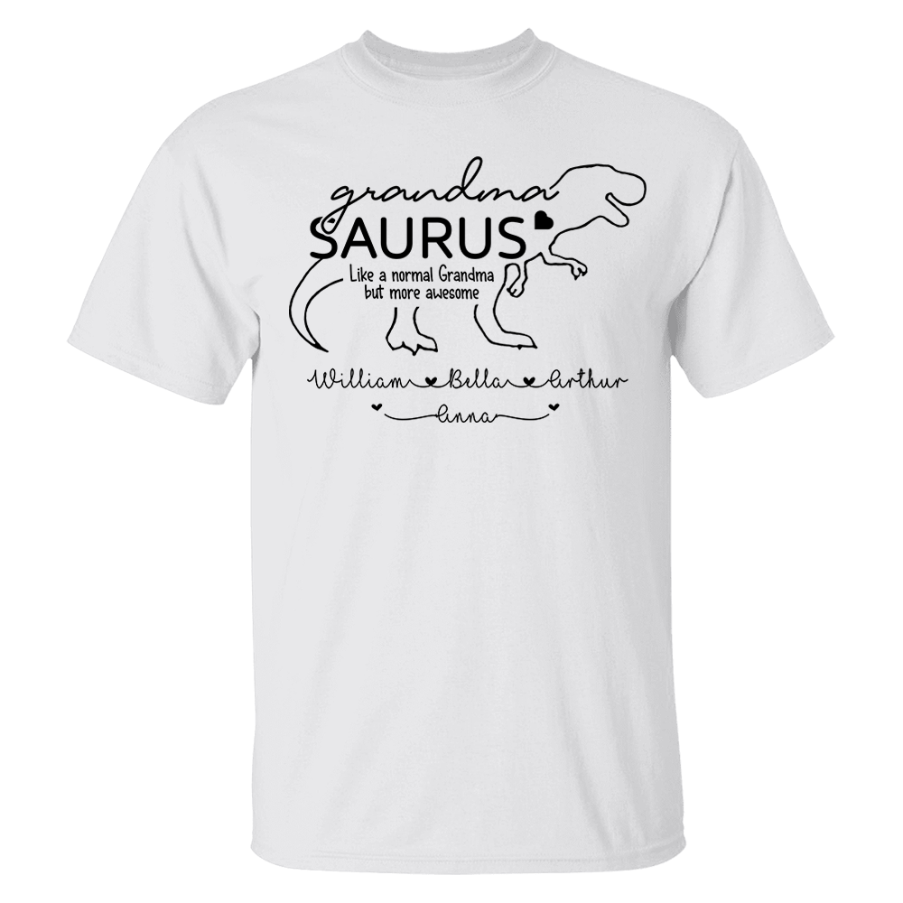 Personalized GrandmaSaurus Shirts - Custom Grandma With Grandkids Name - Mother's Day Gift