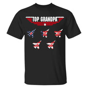 Personalized Top Grandpa, Dad T-shirt, 4th of July Shirt, Gift For Grandpa, Dad