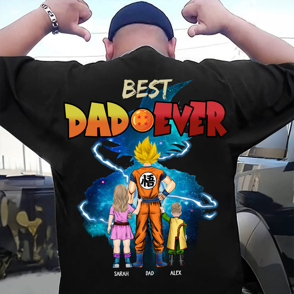 Best Dad Ever, Personalized Shirt, Dragon Dad Custom Shirt Gift For Father's Day T1807 Li29