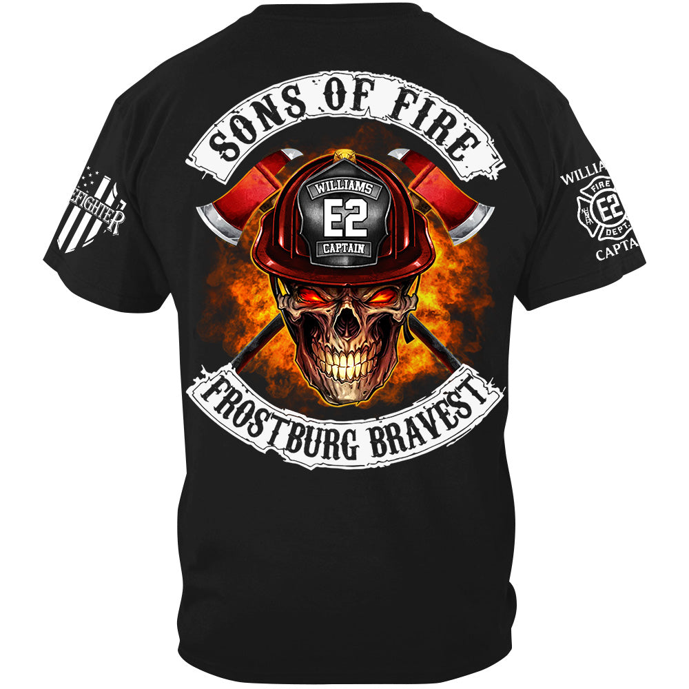 Sons Of Fire Custom Shirt For Firefighters Fireman Shirt H2511