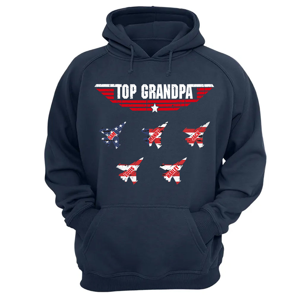 Personalized Top Grandpa, Dad T-shirt, 4th of July Shirt, Gift For Grandpa, Dad