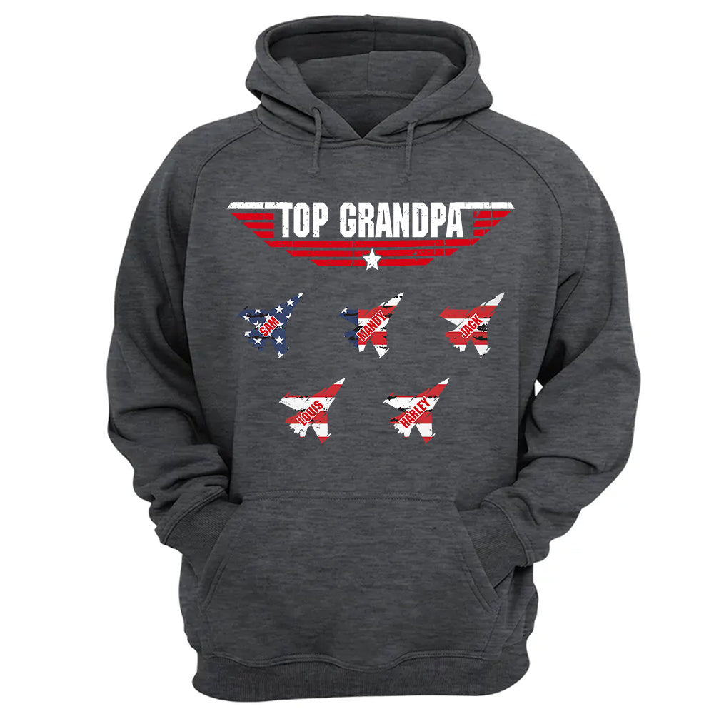 Personalized Top Grandpa, Dad T-shirt, 4th of July Shirt, Gift For Grandpa, Dad