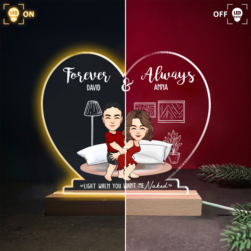 Forever & Always - Personalized LED Light For Couples NA04 Nh00
