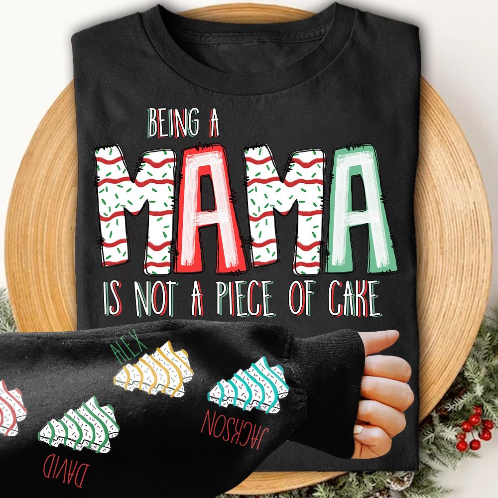 Personalized Being A Nana Is Not A Piece Of Cake Shirt For Grandma Nh00
