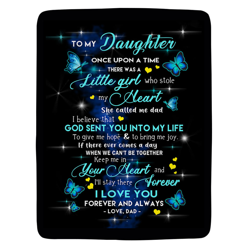 Custom To My Daughter Once Upon A Time Daughters Blanket