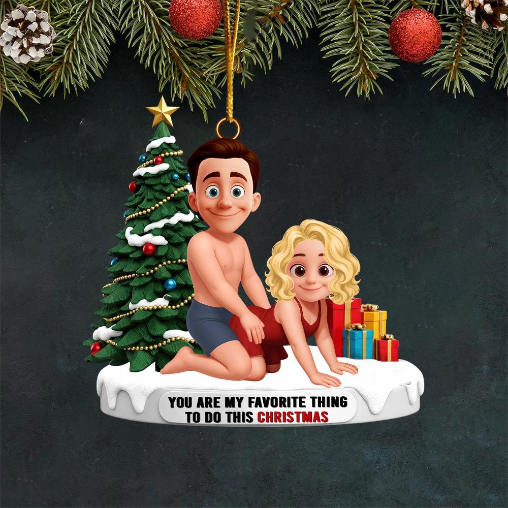 Naughty Couple I F**king Love You Ornament Personalized Gifts For Couple Nh00