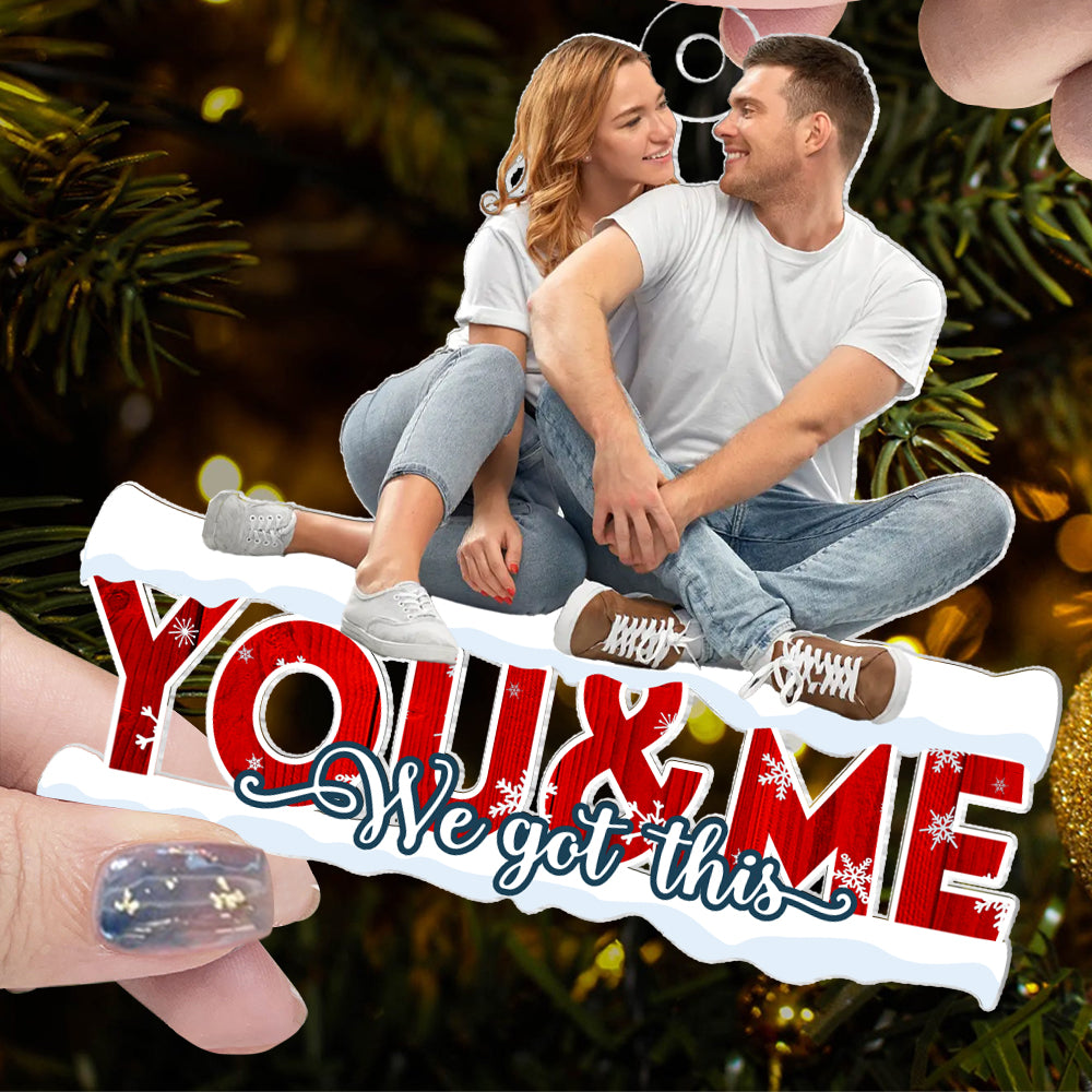 Customized Photo Ornament - Personalized Photo Mica Ornament - Christmas Gift For Couple, Wife, Husband
