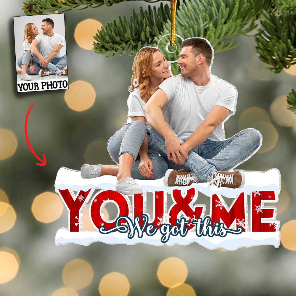 Customized Photo Ornament - Personalized Photo Mica Ornament - Christmas Gift For Couple, Wife, Husband