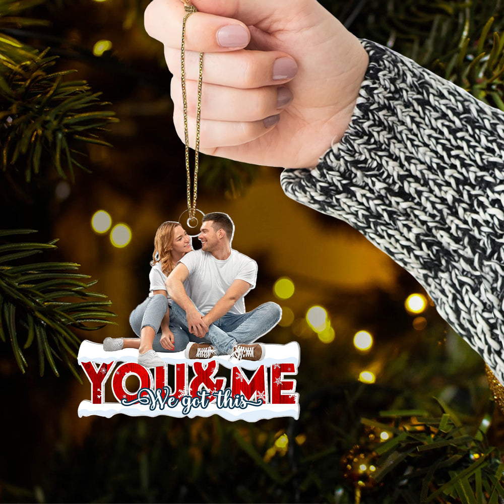 Customized Photo Ornament - Personalized Photo Mica Ornament - Christmas Gift For Couple, Wife, Husband