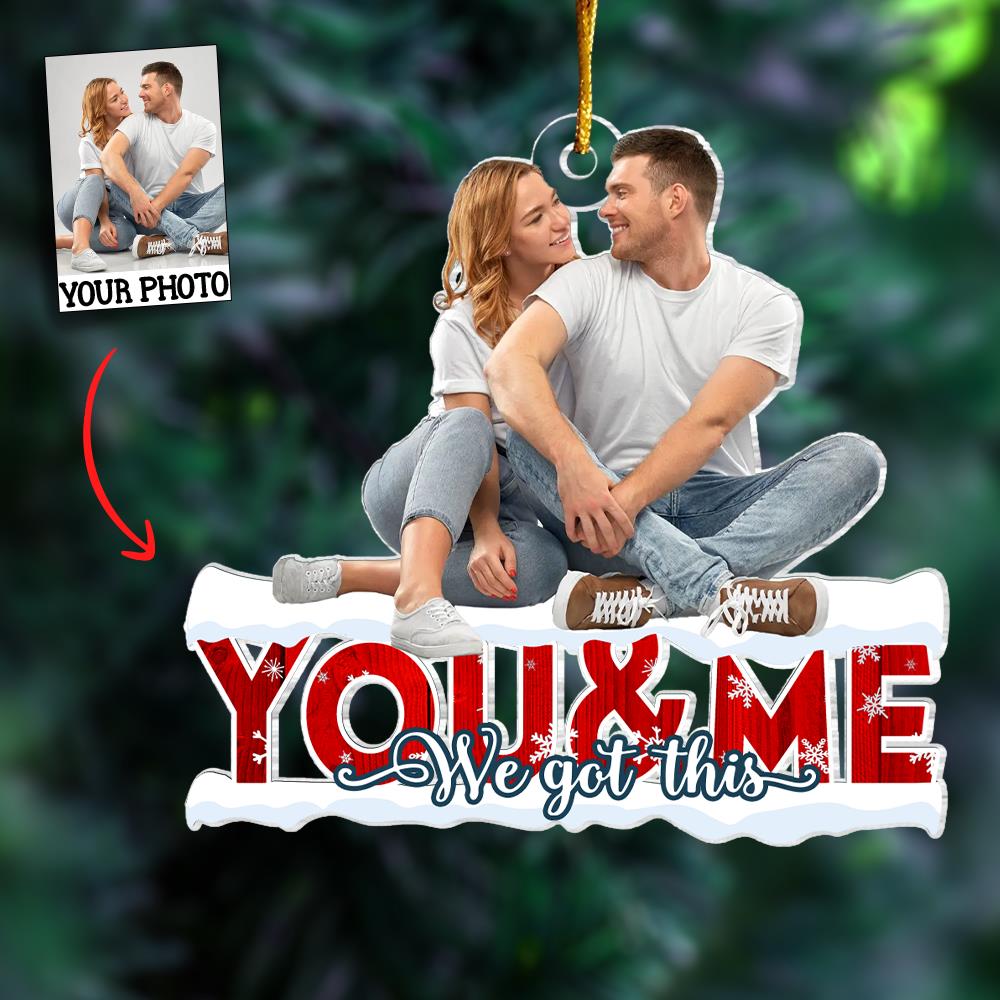 Customized Photo Ornament - Personalized Photo Mica Ornament - Christmas Gift For Couple, Wife, Husband