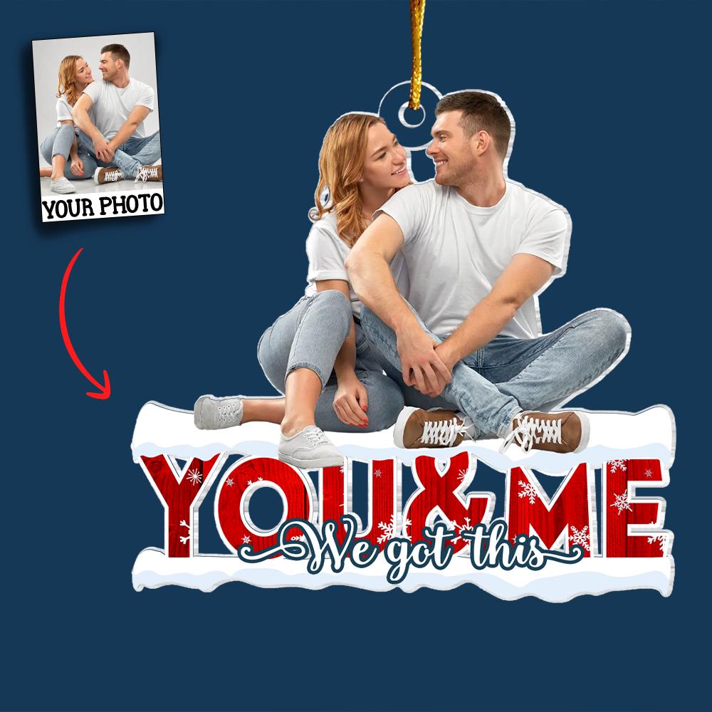 Customized Photo Ornament - Personalized Photo Mica Ornament - Christmas Gift For Couple, Wife, Husband