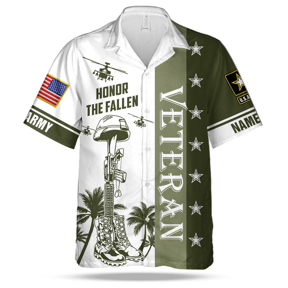 Personalized Hawaiian Shirt Honor The Fallen Gift For Veterans K1702