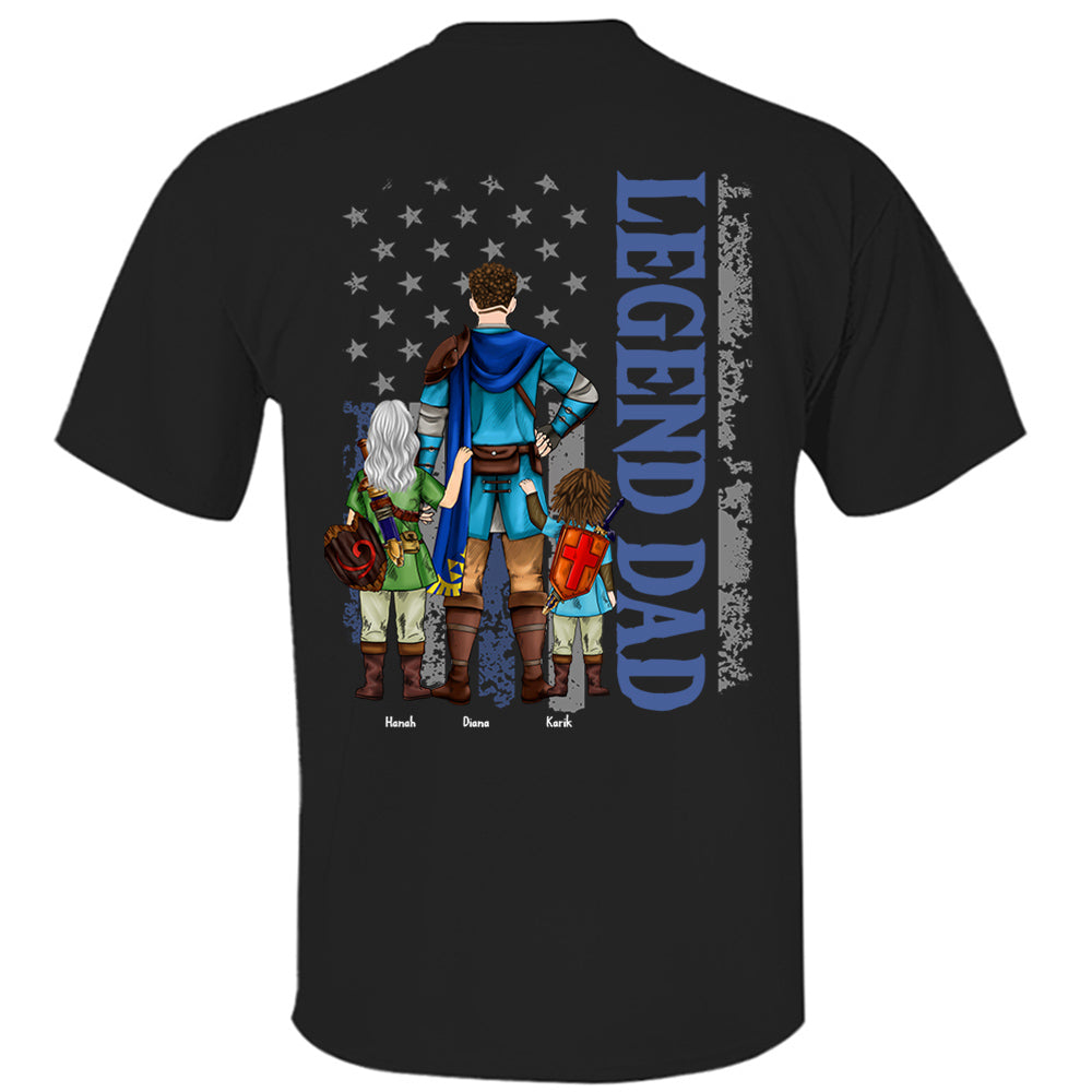 Personalized The Legend Of Dad Shirt, Legend Dad Shirt