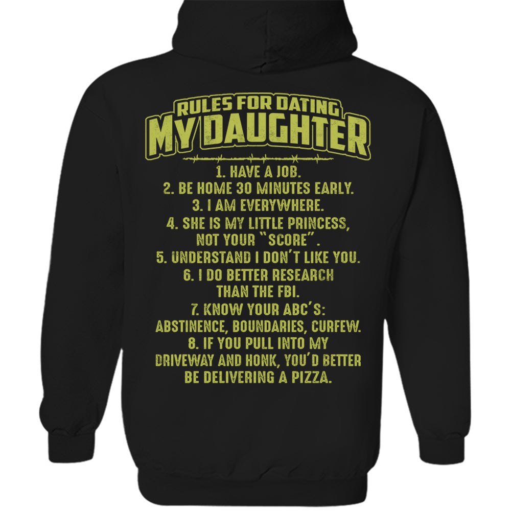Rules For Dating My Daughter Shirt Perfect Gift For Daughter