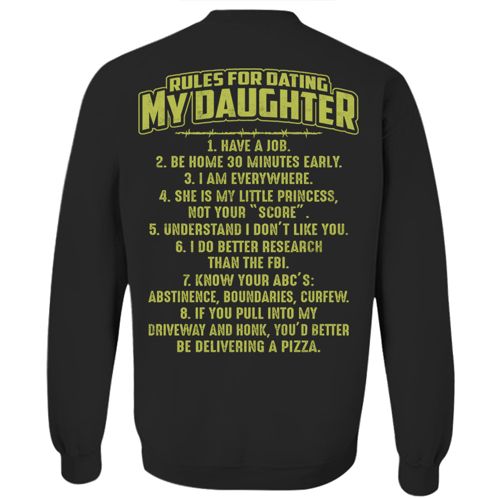 Rules For Dating My Daughter Shirt Perfect Gift For Daughter