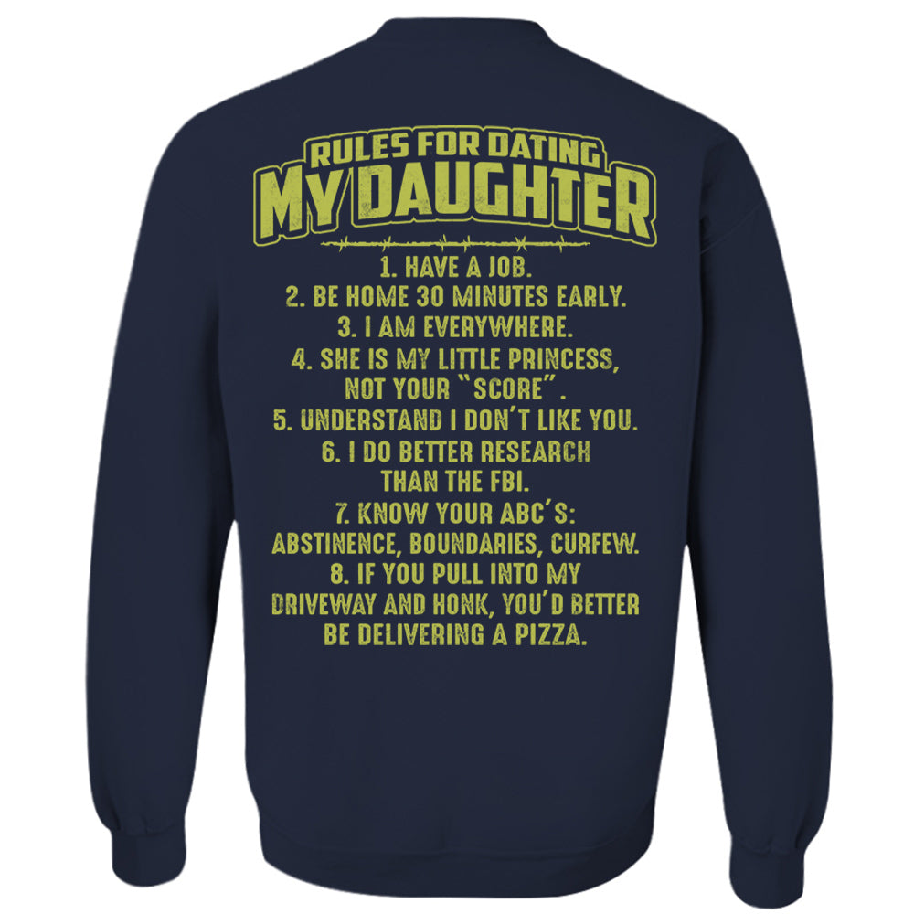 Rules For Dating My Daughter Shirt Perfect Gift For Daughter