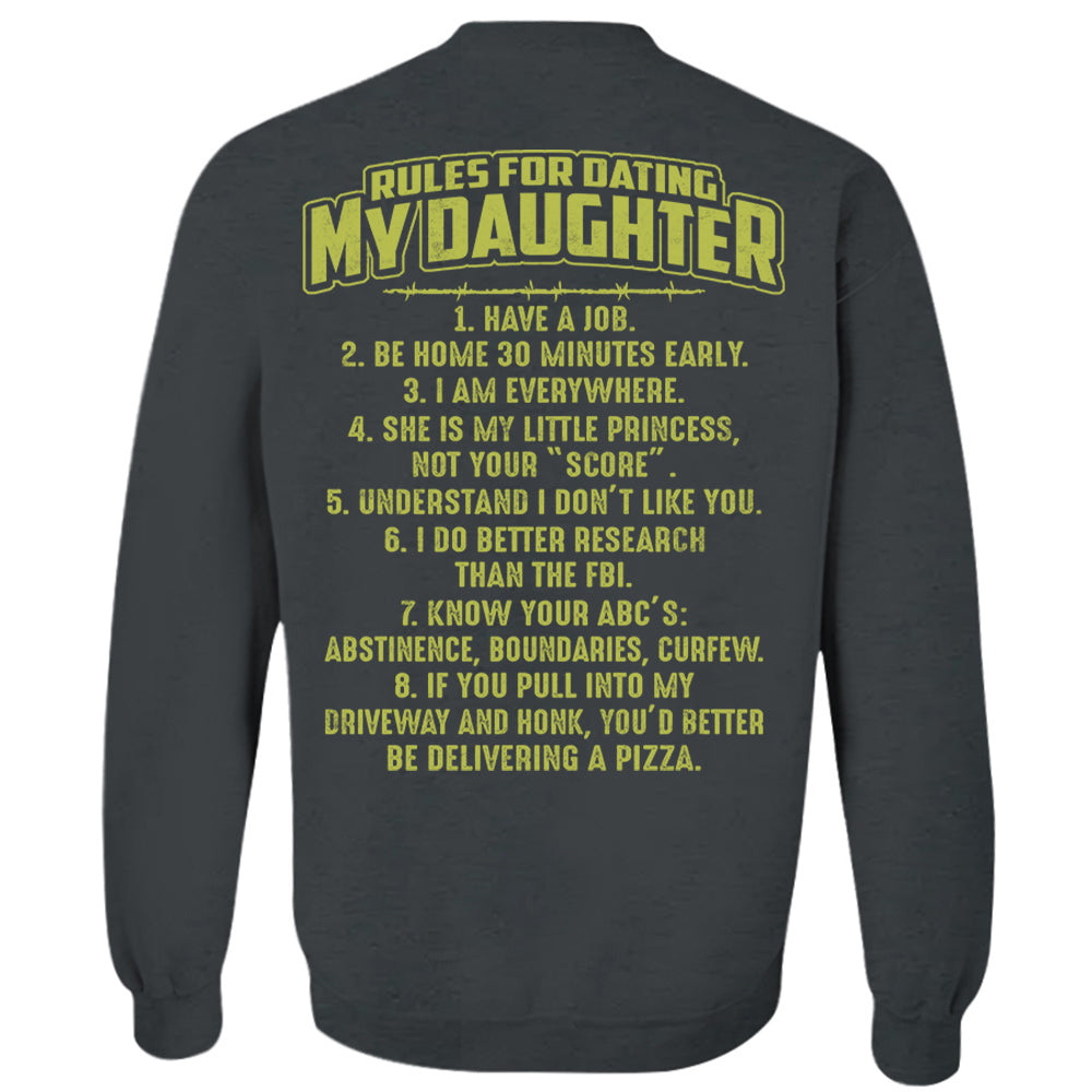 Rules For Dating My Daughter Shirt Perfect Gift For Daughter