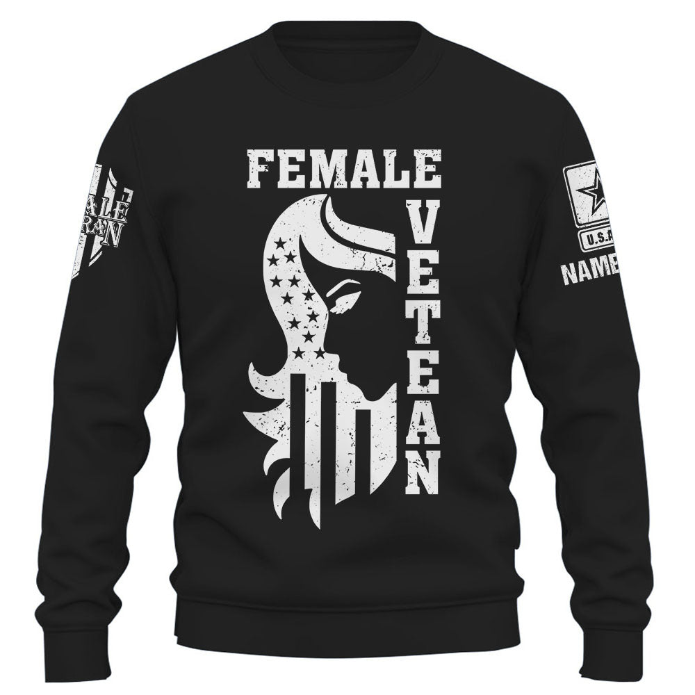 Personalized Shirt Female Veteran Custom All Branch Mom Grandma Veteran K1702