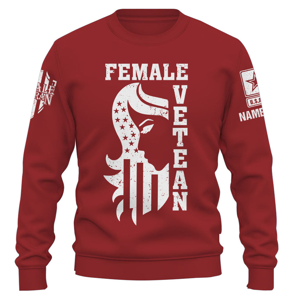 Personalized Shirt Female Veteran Custom All Branch Mom Grandma Veteran K1702