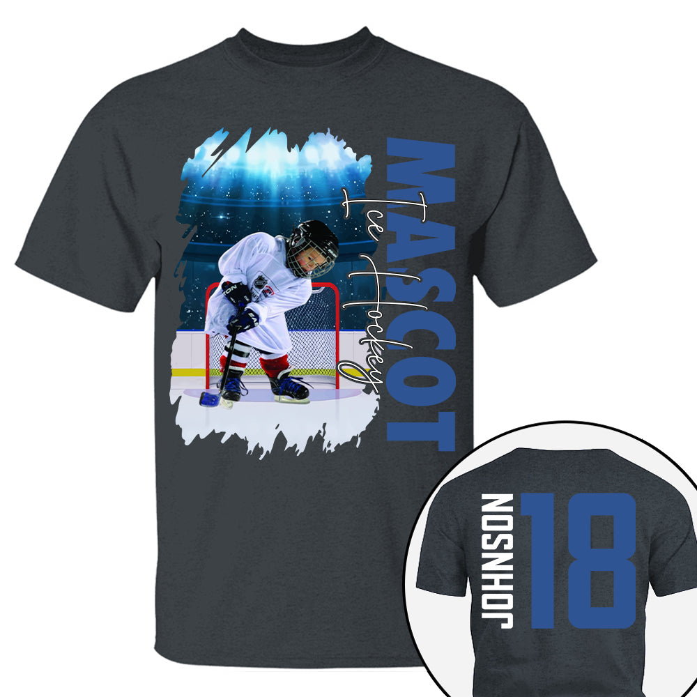 Custom Photo Ice Hockey Shirt, Personalized Ice Hockey Mom Shirt, Game Day Ice Hockey Hoodie, Ice Hockey Dad Sweatshirt