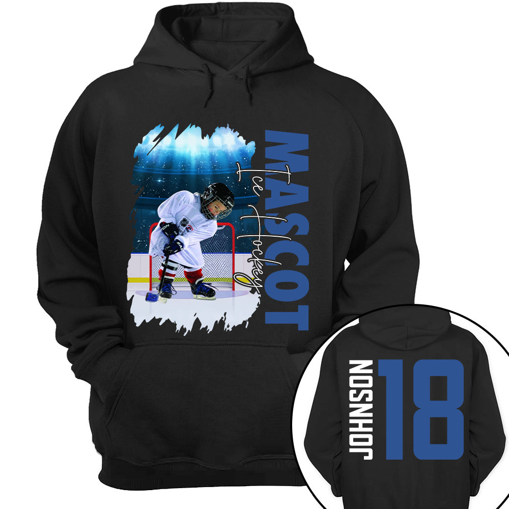 Custom Photo Ice Hockey Shirt, Personalized Ice Hockey Mom Shirt, Game Day Ice Hockey Hoodie, Ice Hockey Dad Sweatshirt
