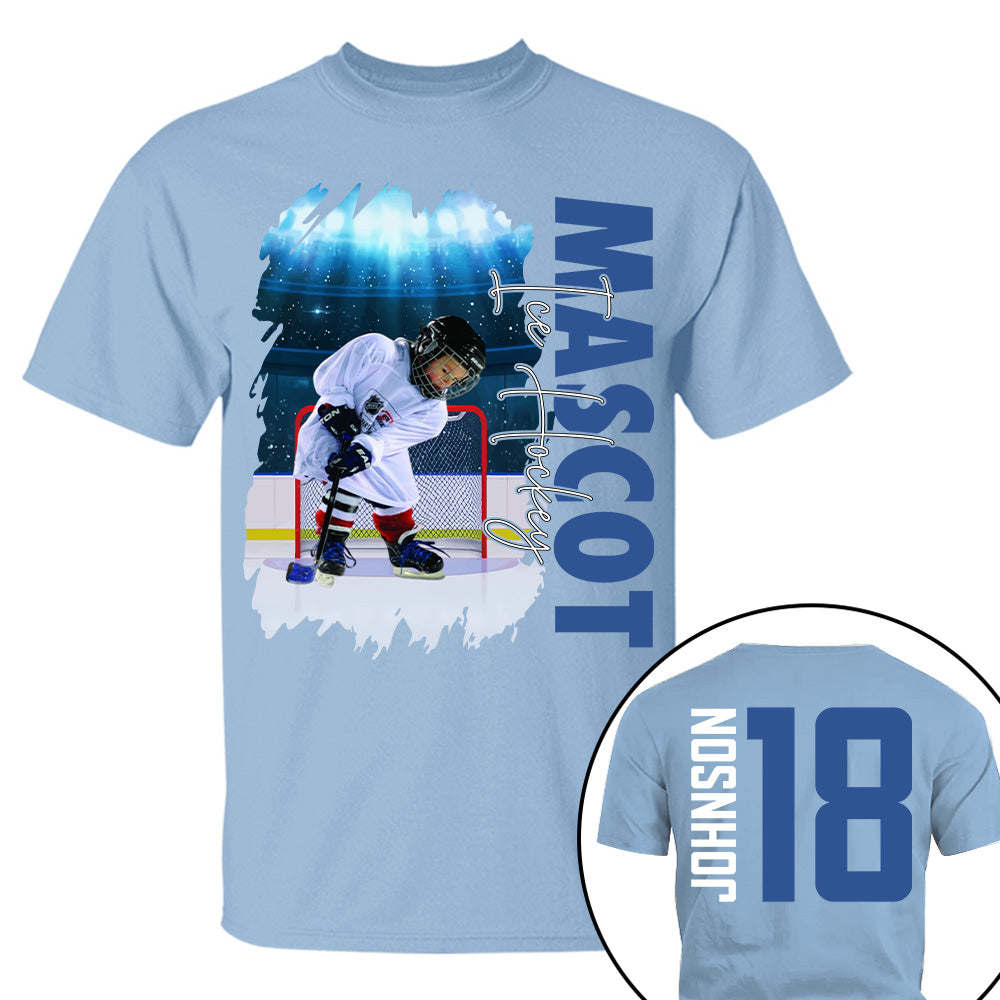 Custom Photo Ice Hockey Shirt, Personalized Ice Hockey Mom Shirt, Game Day Ice Hockey Hoodie, Ice Hockey Dad Sweatshirt